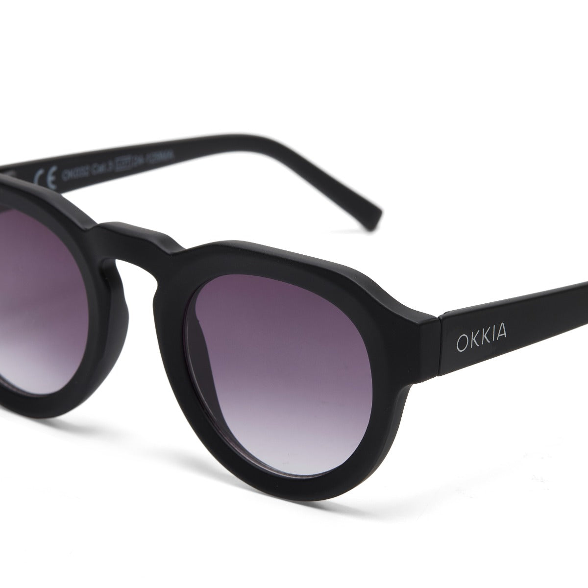 OCCHIALI DA SOLE ZENO ROUND BLACK
