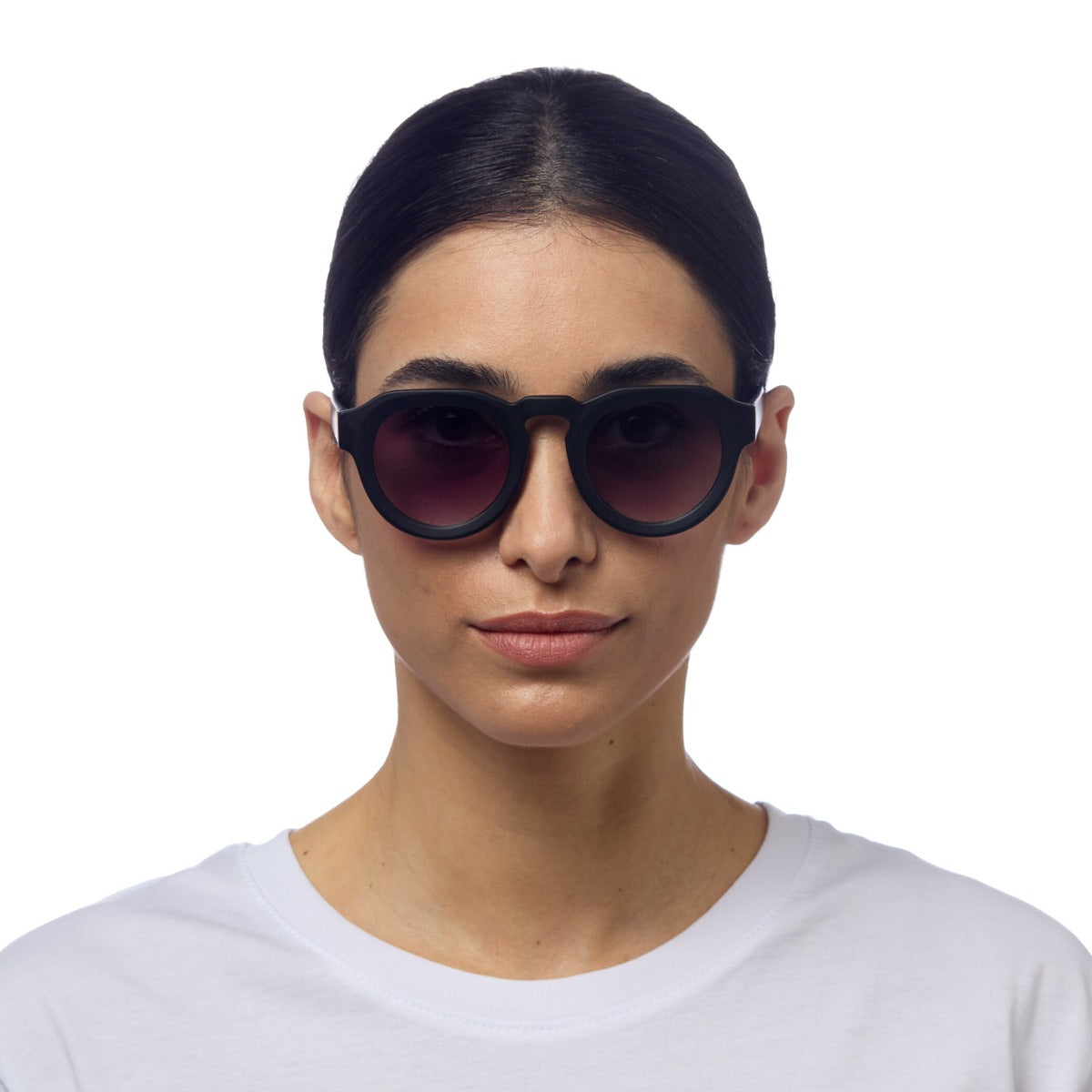 OCCHIALI DA SOLE ZENO ROUND BLACK