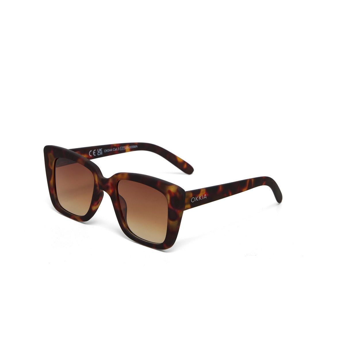 OCCHIALE DA SOLE MODELLO ELBA CLASSIC HAVANA OKKIA