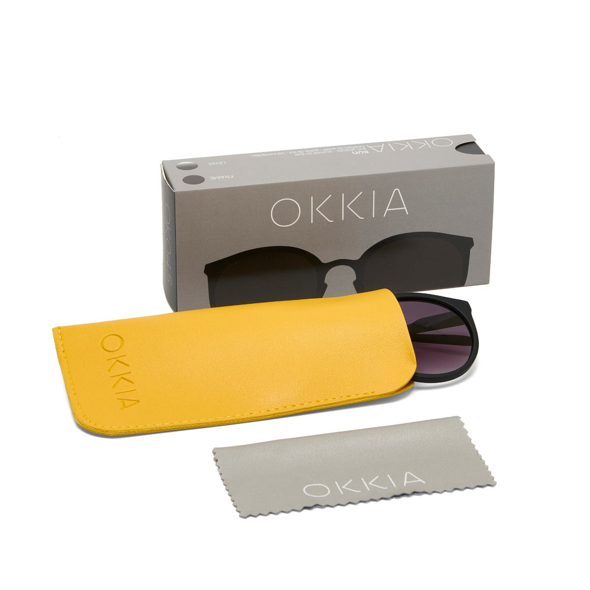 OCCHIALE DA SOLE MODELLO BERLINO BLACK GRADIENT OKKIA
