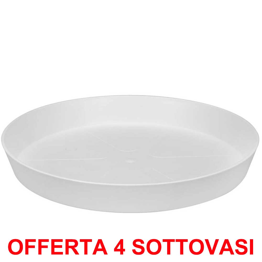 OFFERTA 4 SOTTOVASO LOFT URBAN SAUCER ROUND 17 WHITE