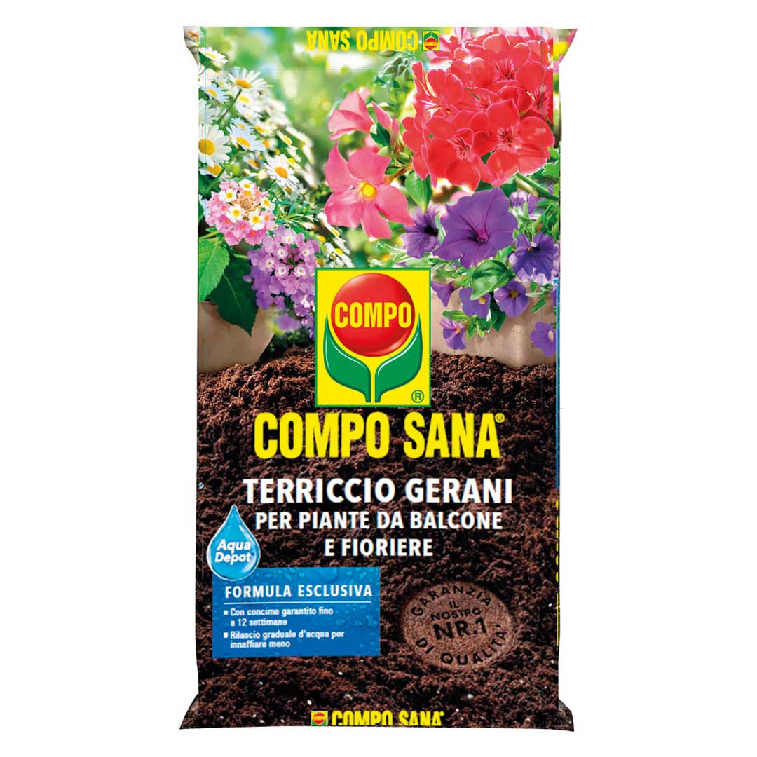 TERRICCIO PER GERANI BALCONI FIORIERE 20LT