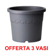 OFFERTA 3 VASO ALGARVE CILINDRO 21CM ANTHRACITE