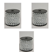 OFFERTA 3 GHIRLANDE NATALIZIA 8MM X 10 MT ARGENTO