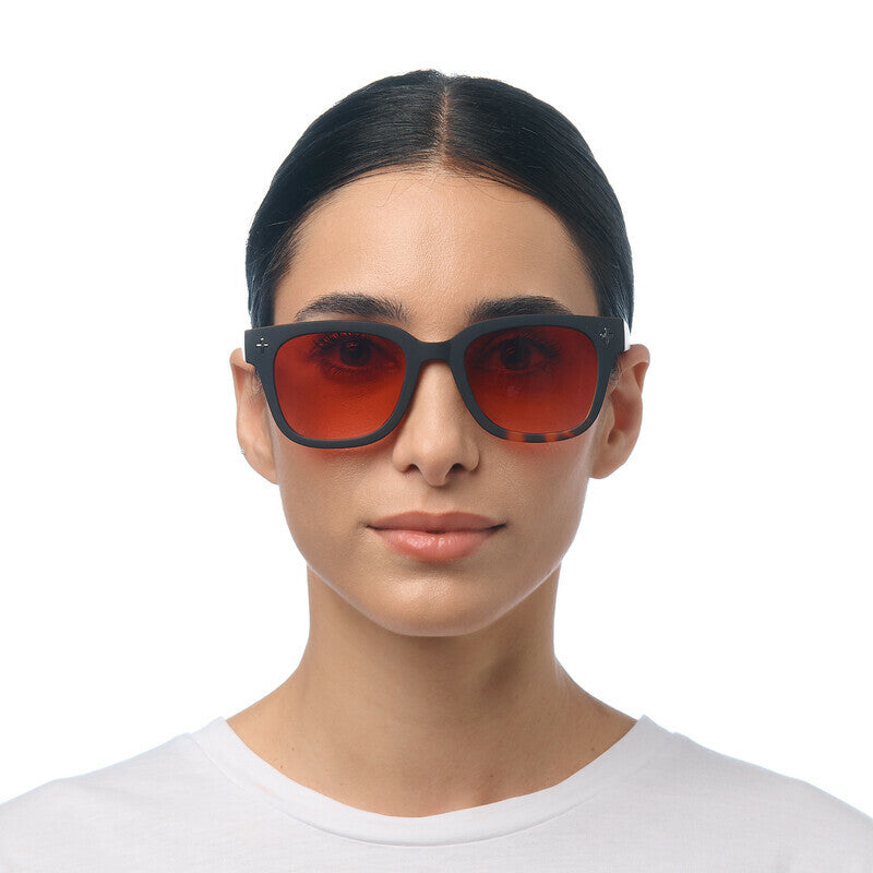 Occhiali da Sole Giovanni Havana Black lenti rosse OKKIA