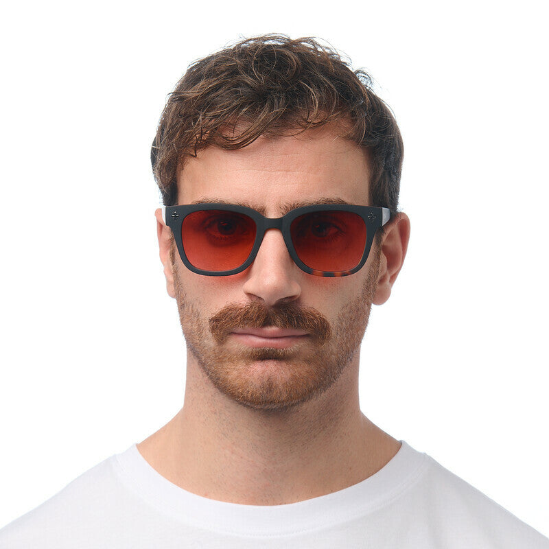 Occhiali da Sole Giovanni Havana Black lenti rosse OKKIA