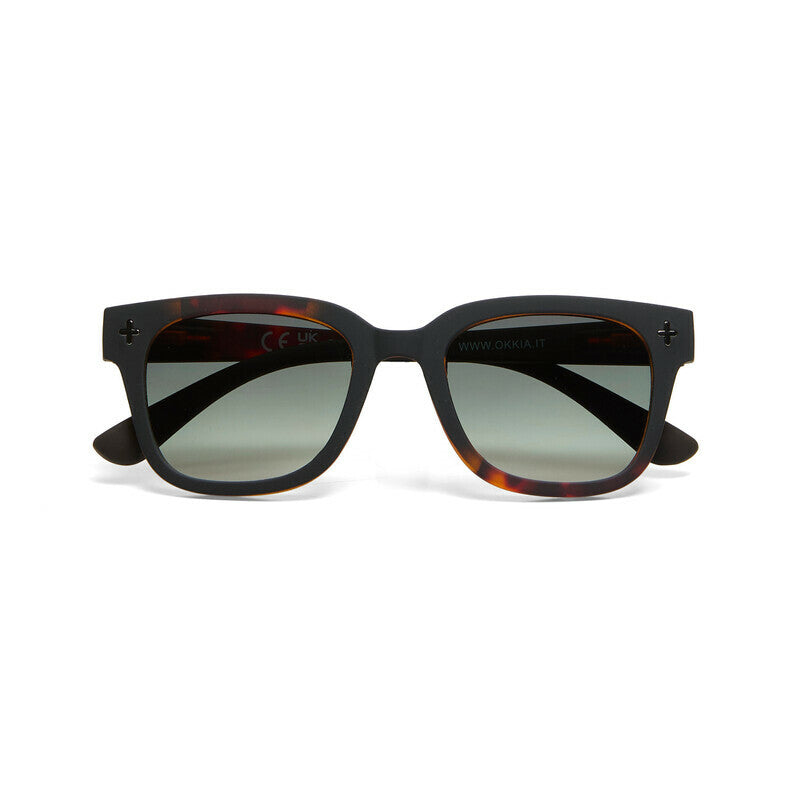 Occhiali da Sole Giovanni Havana Black lenti verdi OKKIA