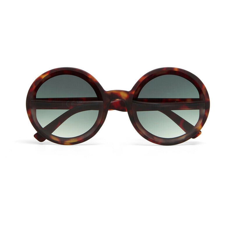 Occhiali da Sole Tondi Monica Round Classic Havana Lenti Verdi OKKIA