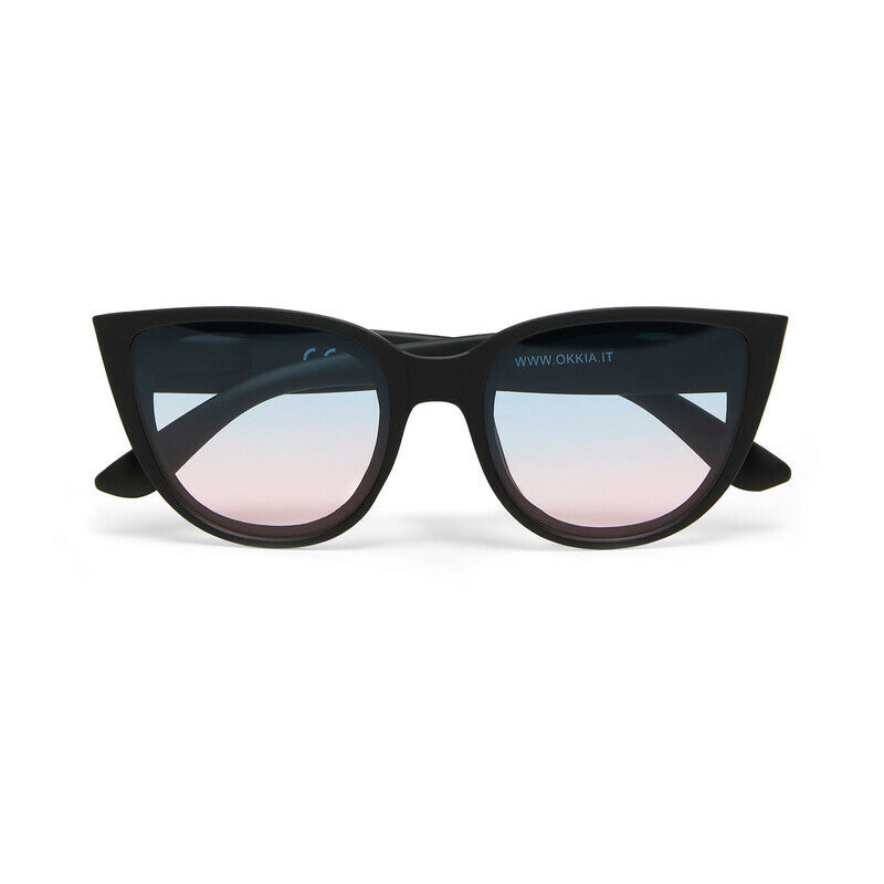 Occhiali da Sole Silvia Nero lenti blu/rosa OKKIA