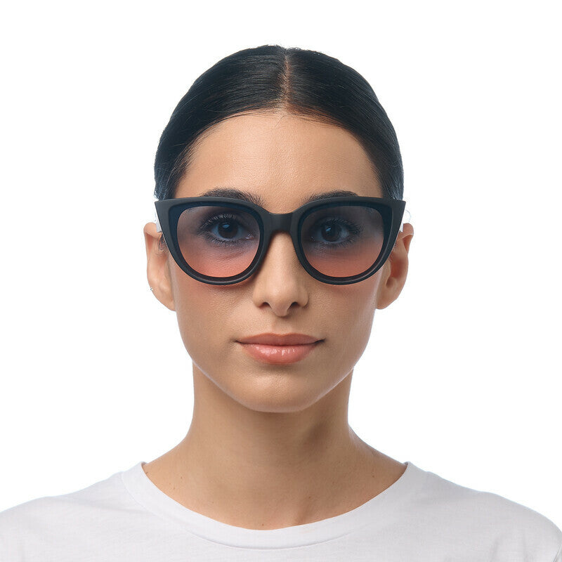 Occhiali da Sole Silvia Nero lenti blu/rosa OKKIA