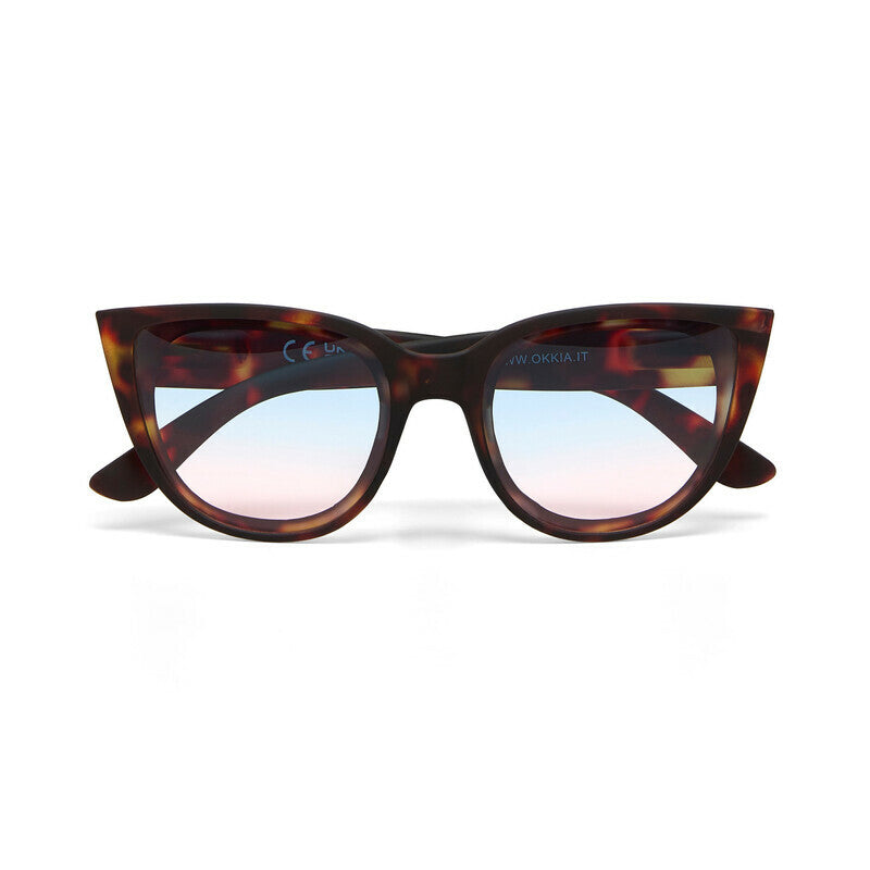 Occhiali da Sole Silvia Classic Havana lenti blu/rosa OKKIA