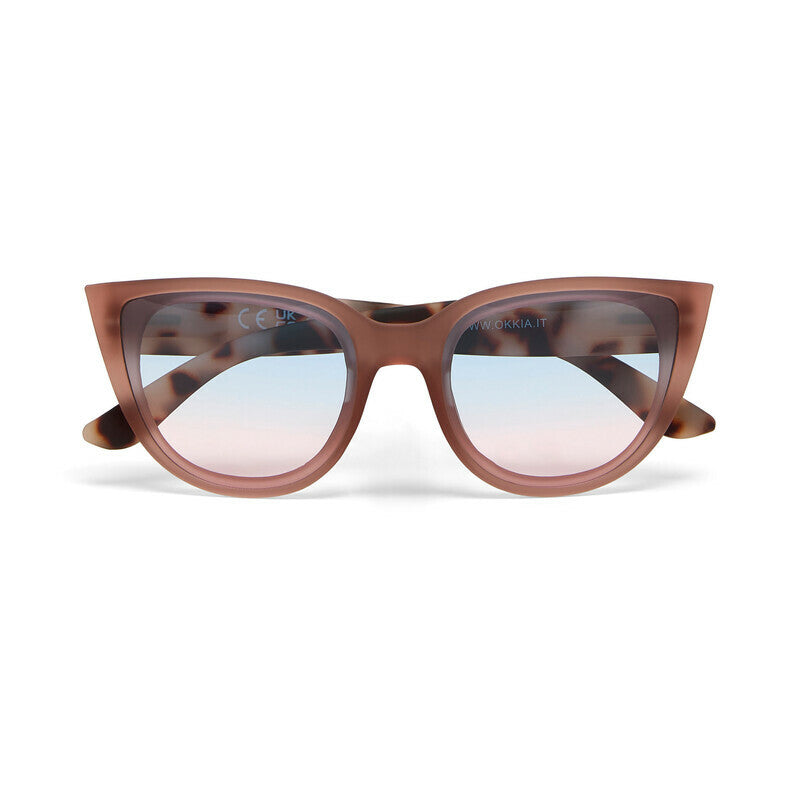 Occhiali da Sole Silvia Gatto Lite Pink Havana lenti blu/rosa OKKIA