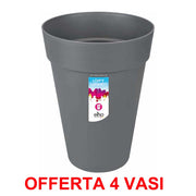 OFFERTA 4 VASO LOFT URBAN ROUND HIGH 28 ANTHRACITE