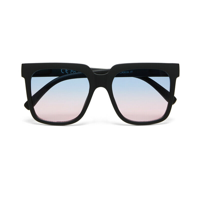 Occhiali da Sole Nero lenti blu/rosa OKKIA