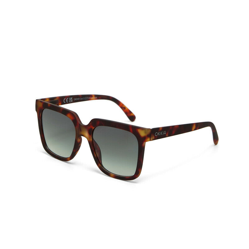 Occhiali da Sole Roma Classic Havana lenti verdi OKKIA