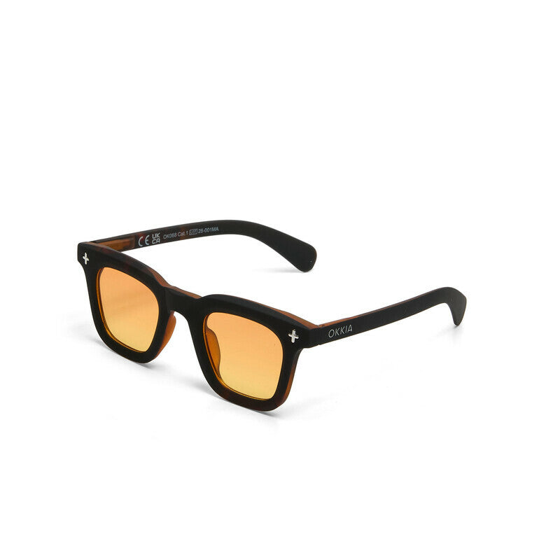 Occhiale da Sole Firenze Havana Black Lenti Gialle OKKIA