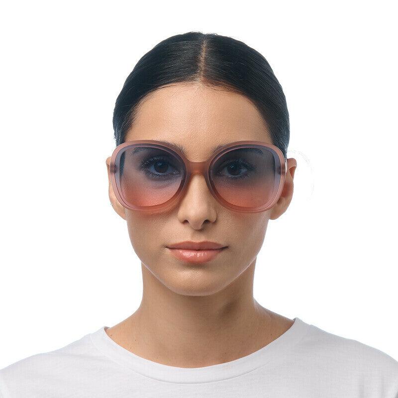 Occhiali da Sole Anna Pink Havana lenti blu/rosa OKKIA
