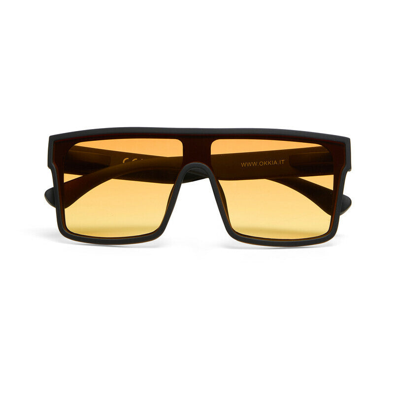 Occhiali da Sole Unisex Tokyo Nero Lenti Gialle OKKIA