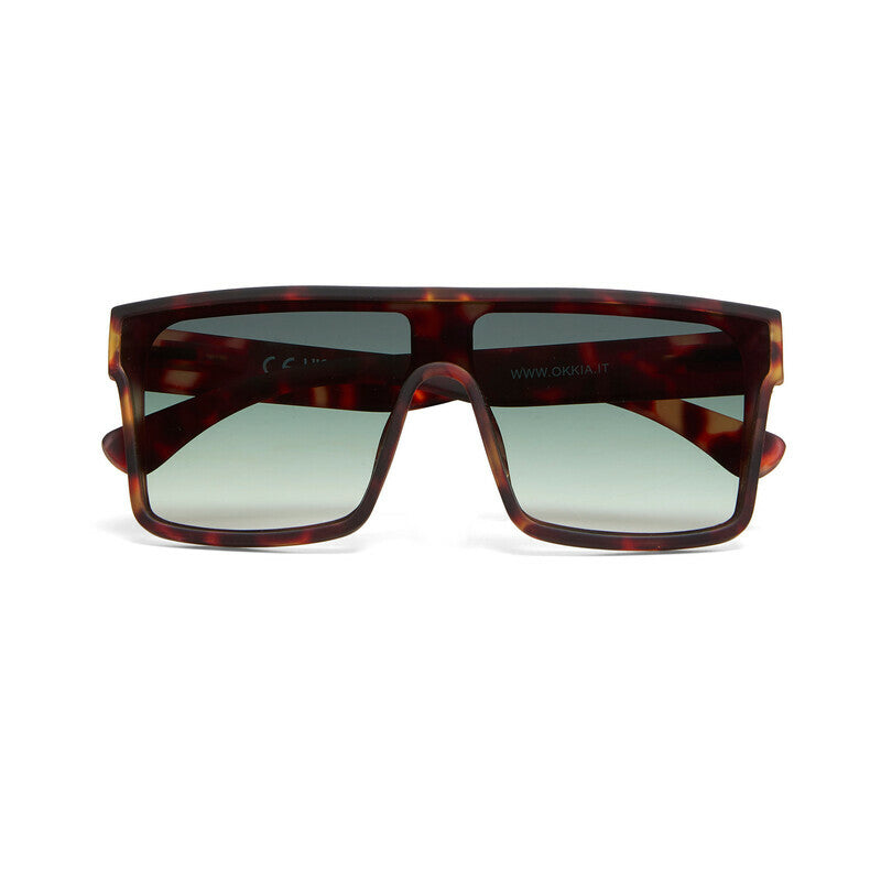 Occhiali da Sole Tokyo Classic Havana Lenti Verdi OKKIA