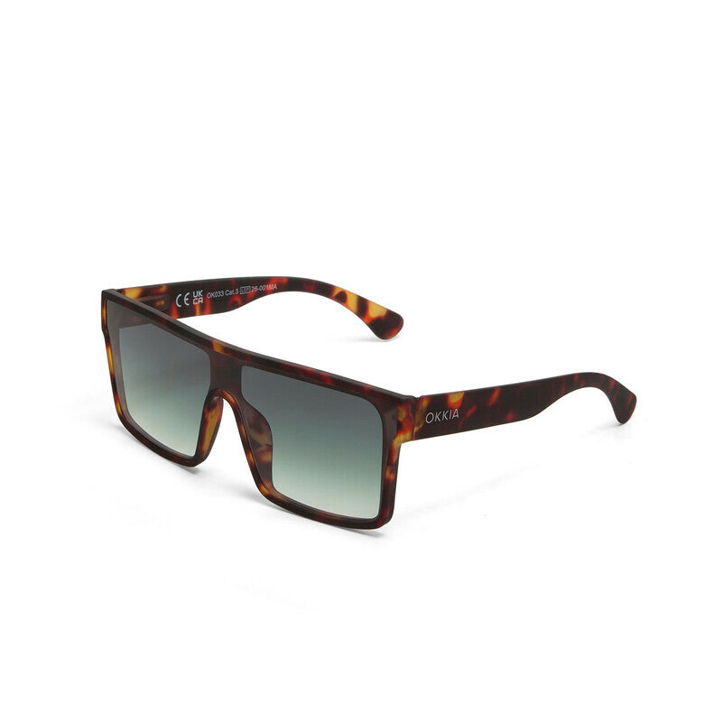 Occhiali da Sole Tokyo Classic Havana Lenti Verdi OKKIA
