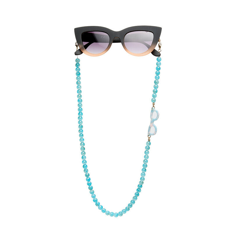 Collana per Occhiali Sfere Colorate Acquamarina OKKIA