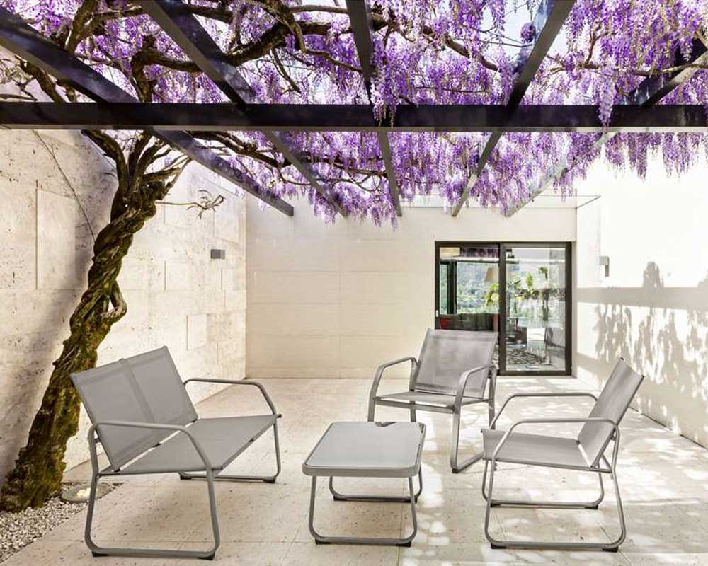 SALOTTO DA GIARDINO AXTEN TORTORA