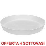 OFFERTA 4 SOTTOVASO LOFT URBAN SAUCER ROUND 41 WHITE