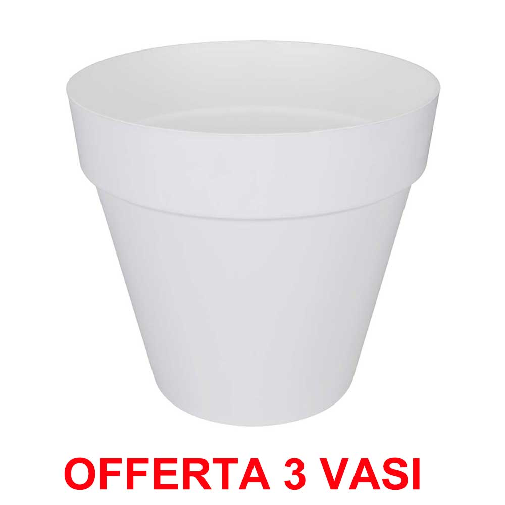 OFFERTA 3 VASO LOFT URBAN ROUND 30 WHITE