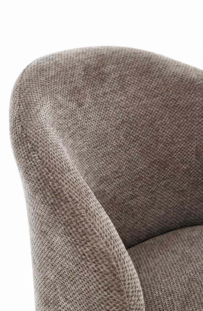 Sedia Gesien 59.5x60x70cm LxPxH Tortora Scuro BIZZOTTO