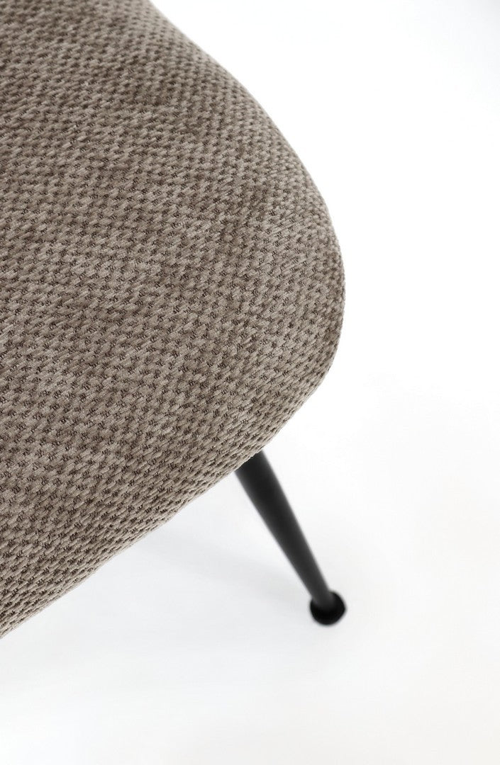 Sedia Gesien 59.5x60x70cm LxPxH Tortora Scuro BIZZOTTO