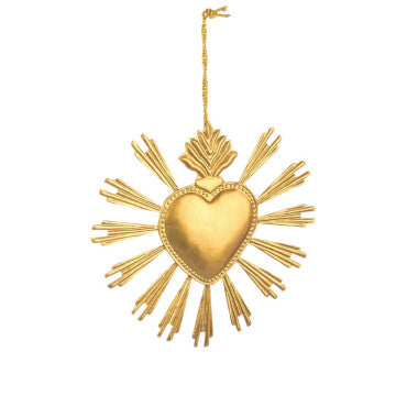 Cuore Gigante Dorato appendibile 19cm
