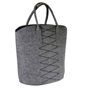 BORSA IN FELTRO GRIGIO CHIARO 55X27X47CM