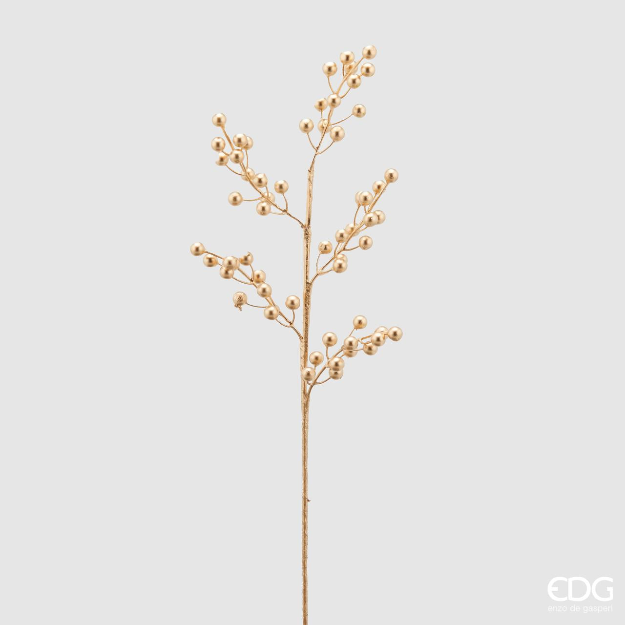 RAMO DI ILEX ORO CON BACCHE H61CM
