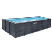 Piscina Graphite 600x300x124 cm Grigio Grafite INTEX