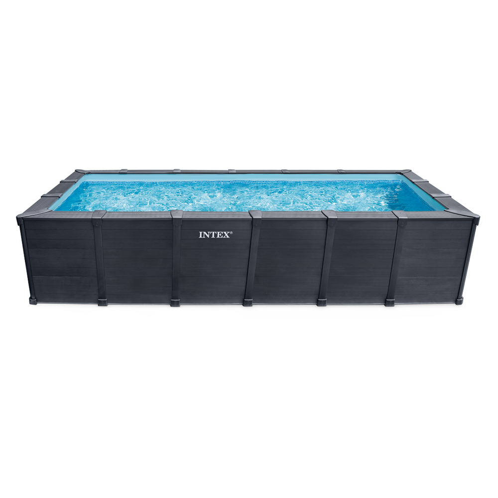 Piscina Graphite 600x300x124 cm Grigio Grafite INTEX