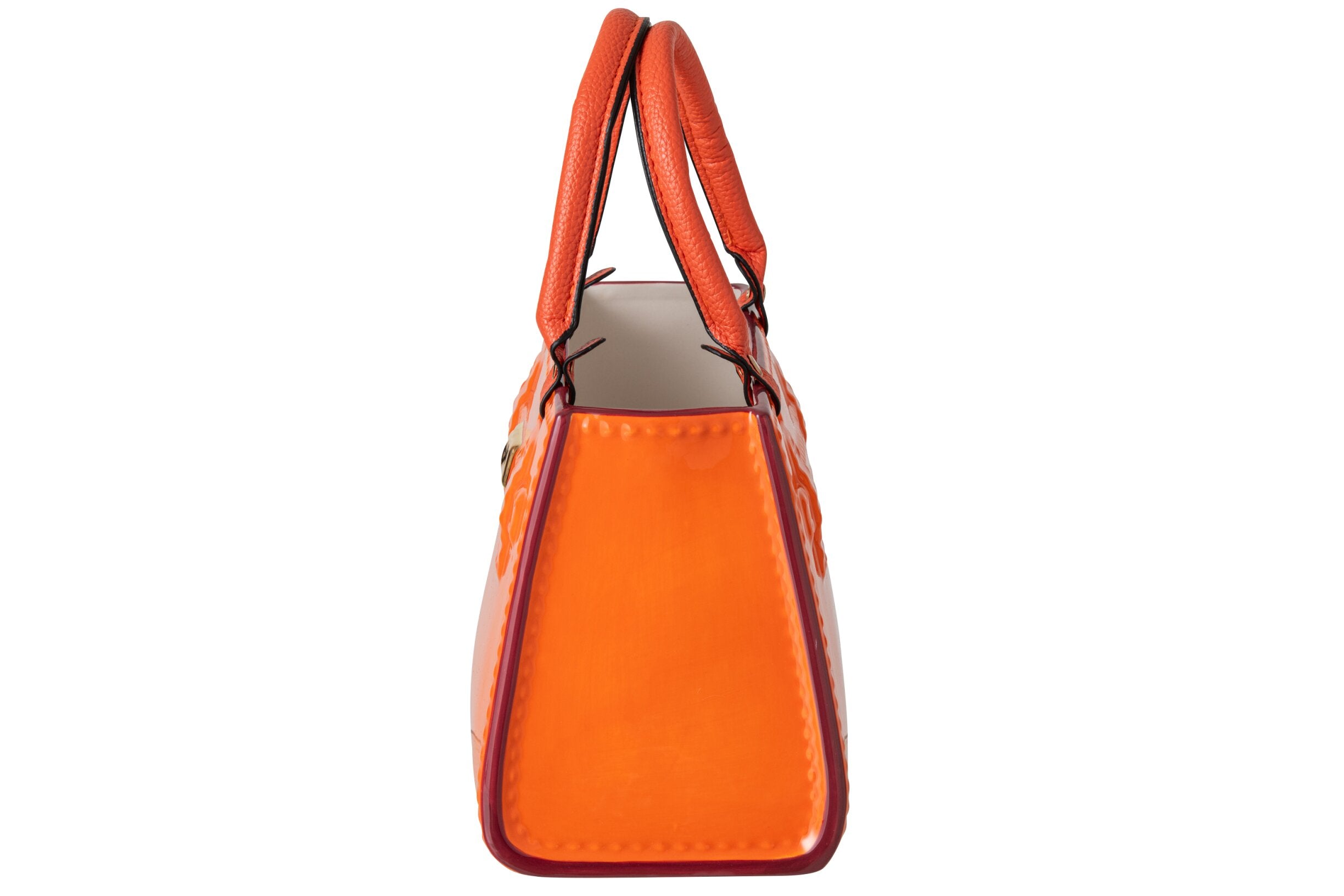 Vaso Decorativo a Borsa Dolomite 28 cm Arancione 1.23 kg