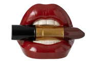 Decorazione Labbra Rossetto Poliresina Rosso Natale 33cm 1.8kg