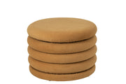 Pouf Mich Compensato Tessuto Ocra 59x59x40 cm 8.90kg