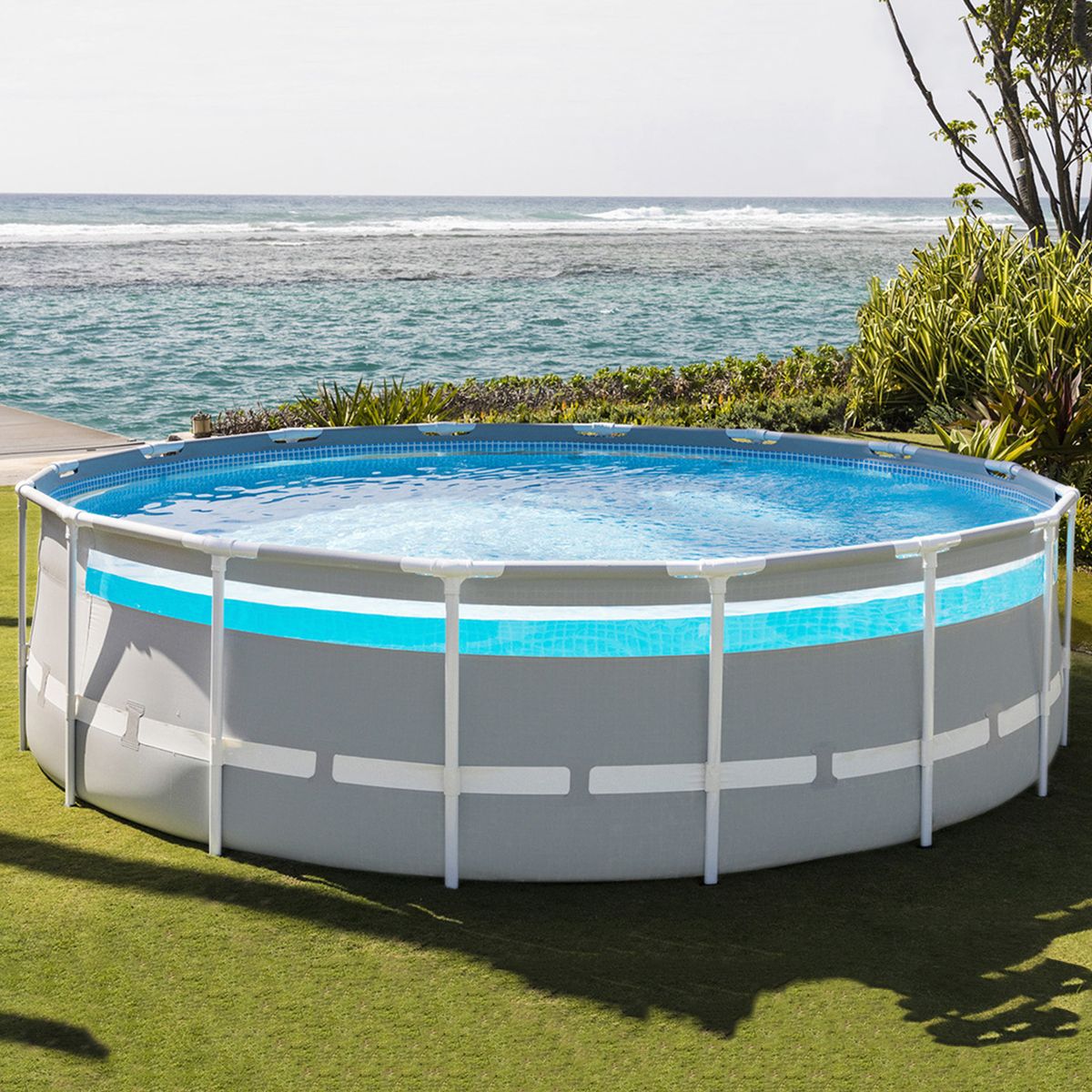PISCINA PRISMA FRAME CLEARVIEW 488X122 CM