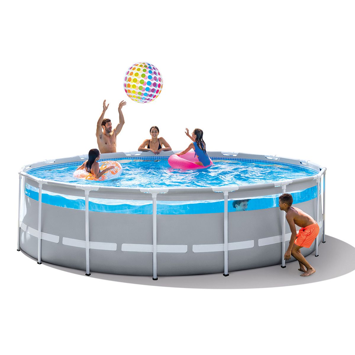 PISCINA PRISMA FRAME CLEARVIEW 488X122 CM