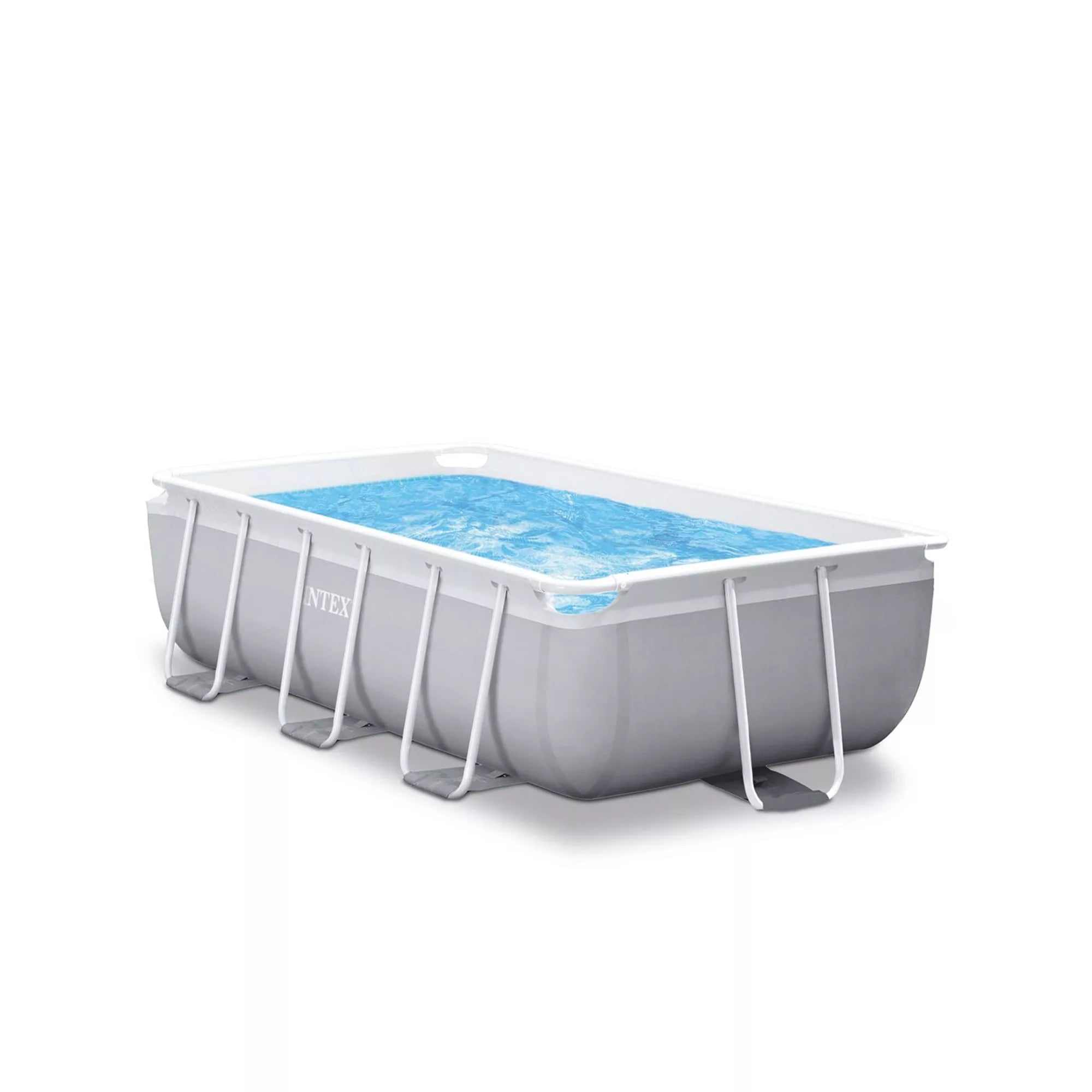 Intex Piscina Rettangolare Prisma Frame 300cm x 175cm x 80cm Grigio
