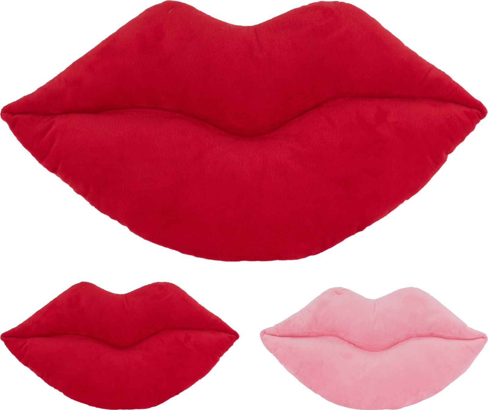 Cuscino a Forma di Labbra - Rosso/Rosa colore assortito