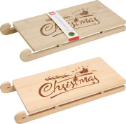 Vassoio a slitta in bambù 32 x 14 cm PERAGA CHRISTMAS