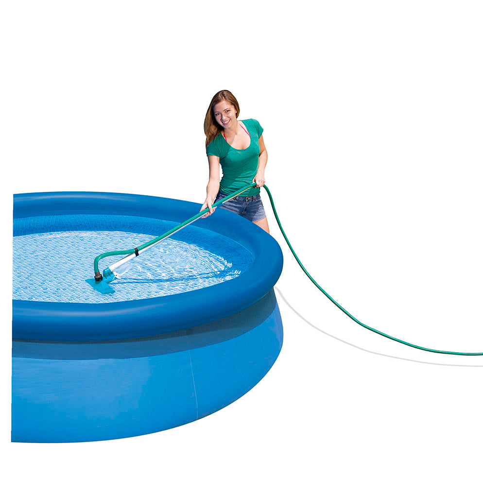 KIT PER PULIZIA PISCINA  CON MANICO TELESCOPICO DA 239CM