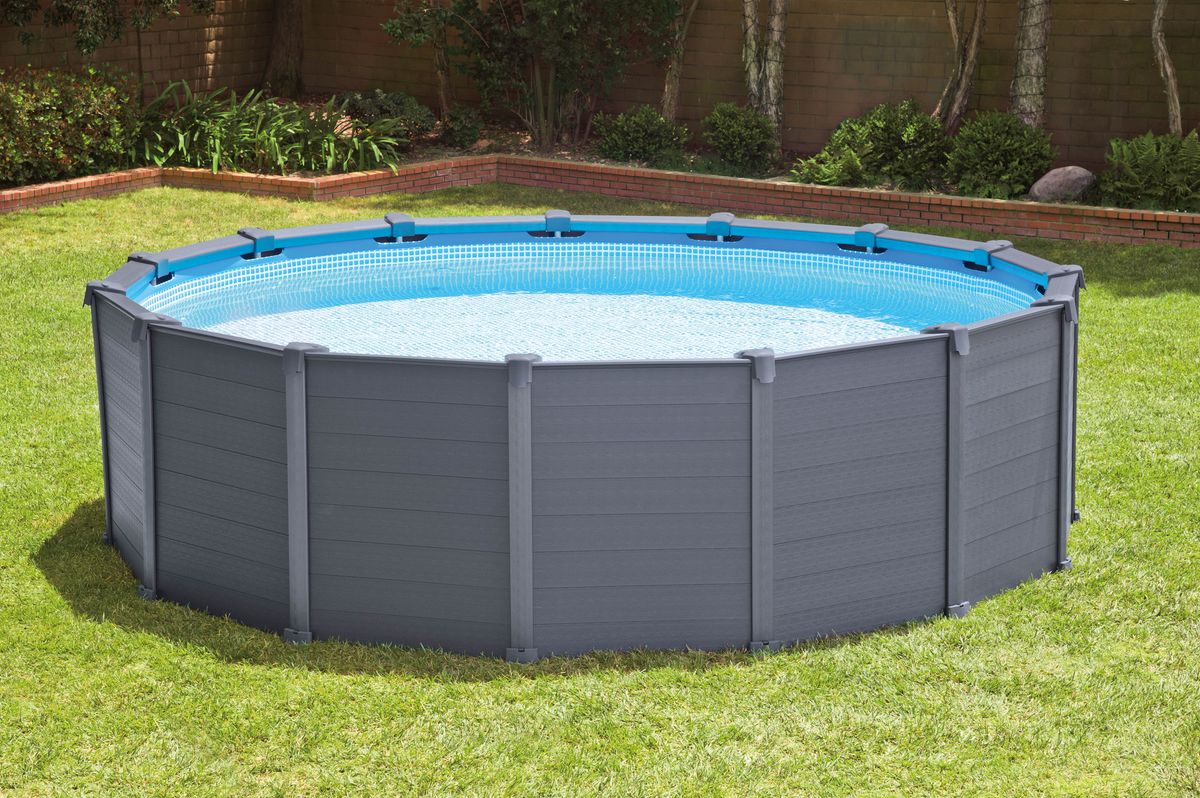 PISCINA GRAPHITE 478X124CM CON POMPA A SABBIA E ACCESSORI