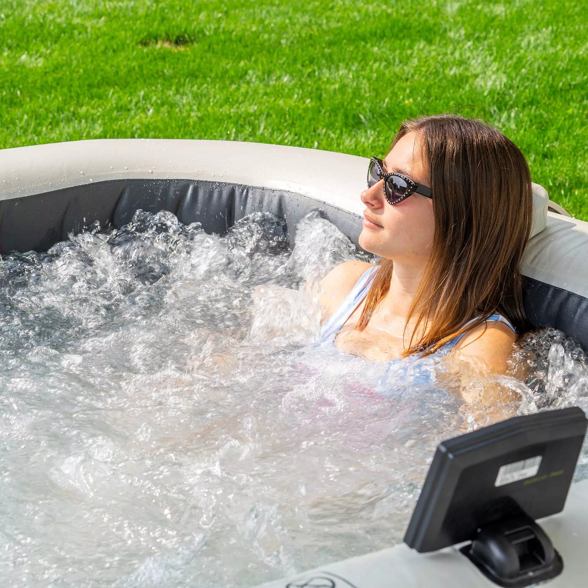 Intex Spa Idromassaggio Greystone Deluxe - 196x196x71cm Grigio