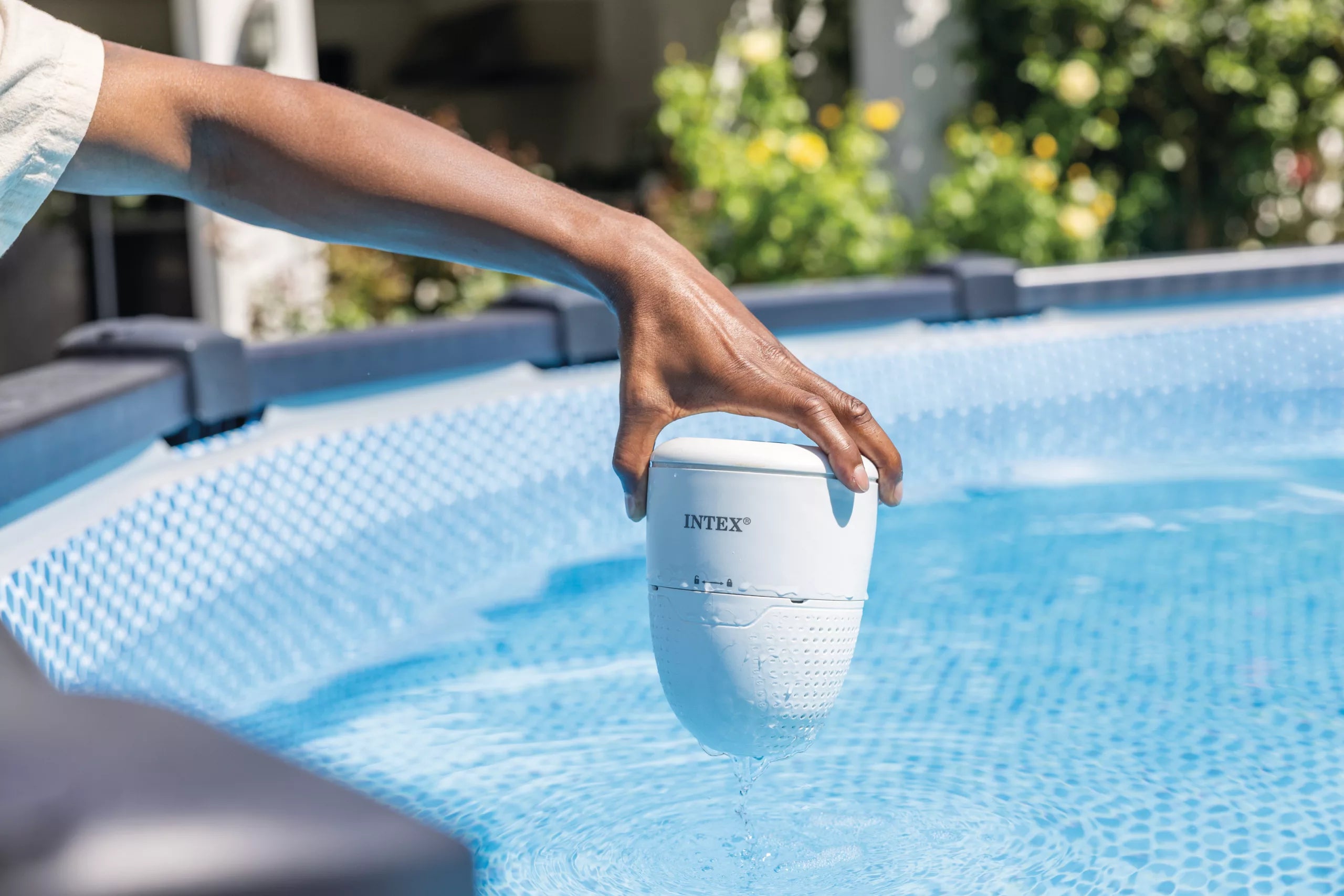Analizzatore d'Acqua Piscina Galleggiante 1.81kg Bianco Intex