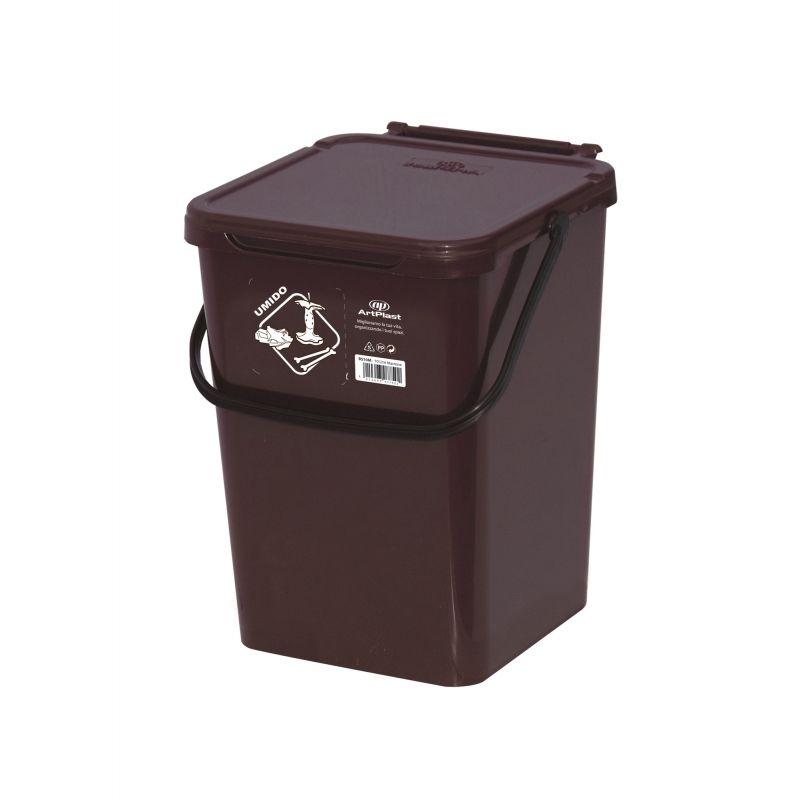 CASSONETTO PER RACCOLTA DIFFERENZIATA MARRONE 30LT
