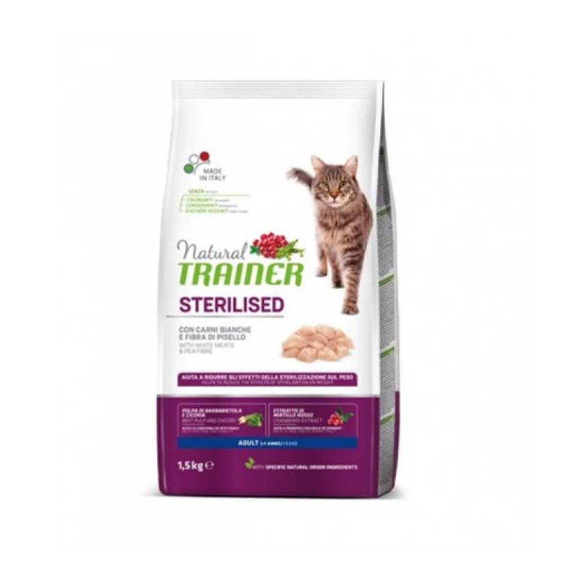 NATURAL CAT CROCCANTINI GATTO STERILIZZATO CARNI BIANCHE 300GR