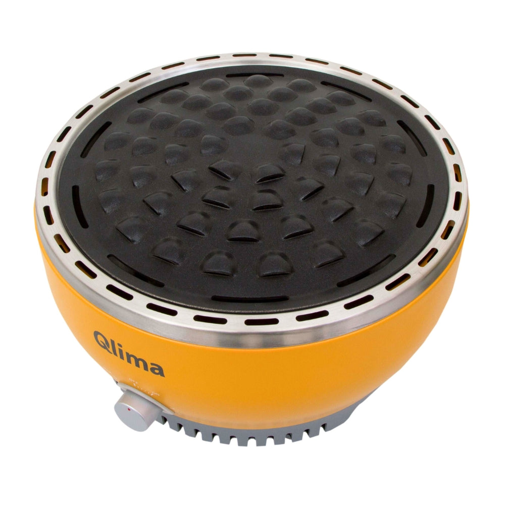 BARBECUE PORTATILE A CARBONE QLIMA NJOY 1007 GIALLO
